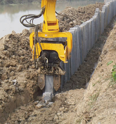 高頻液壓振動打樁機